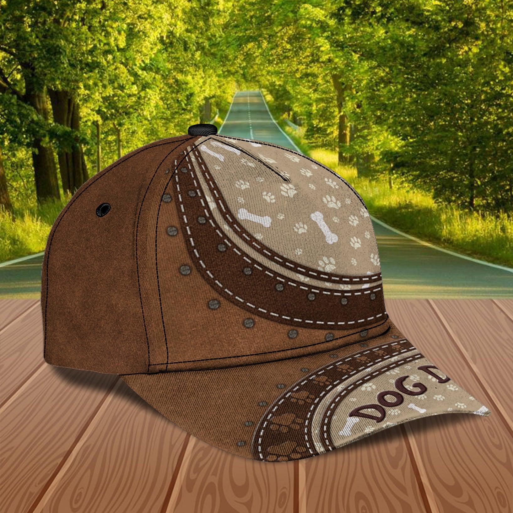 Dog For Dog Dad Personalized Cap, Personalized Gift for Dog Lovers, Dog Dad, Dog Mom Trucker Hats Custom Hats Gifts For Men & Women