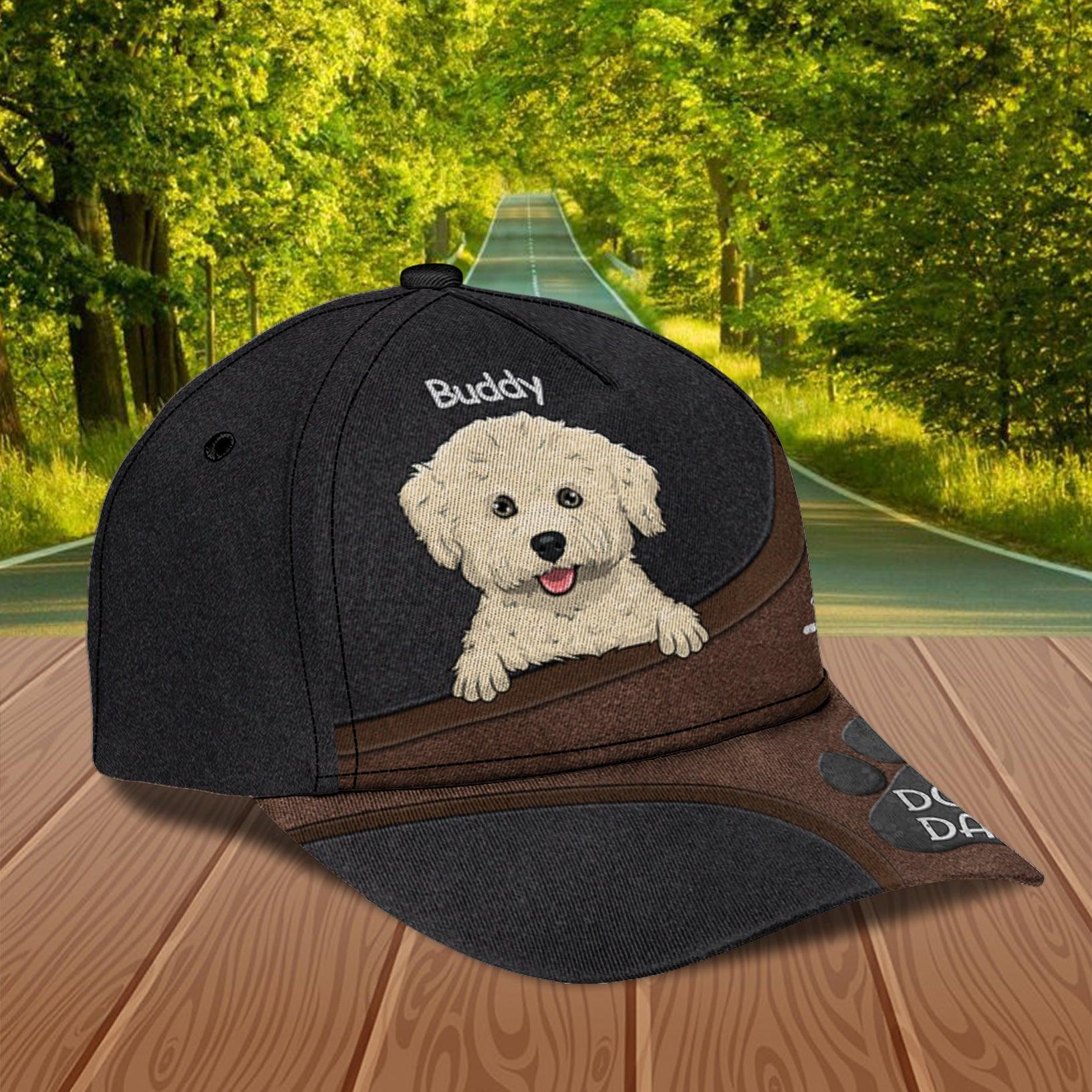 Dog Personalized Classic Cap, Personalized Gift for Dog Lovers, Dog Dad, Dog Mom Trucker Hats Custom Hats Gifts For Men & Women