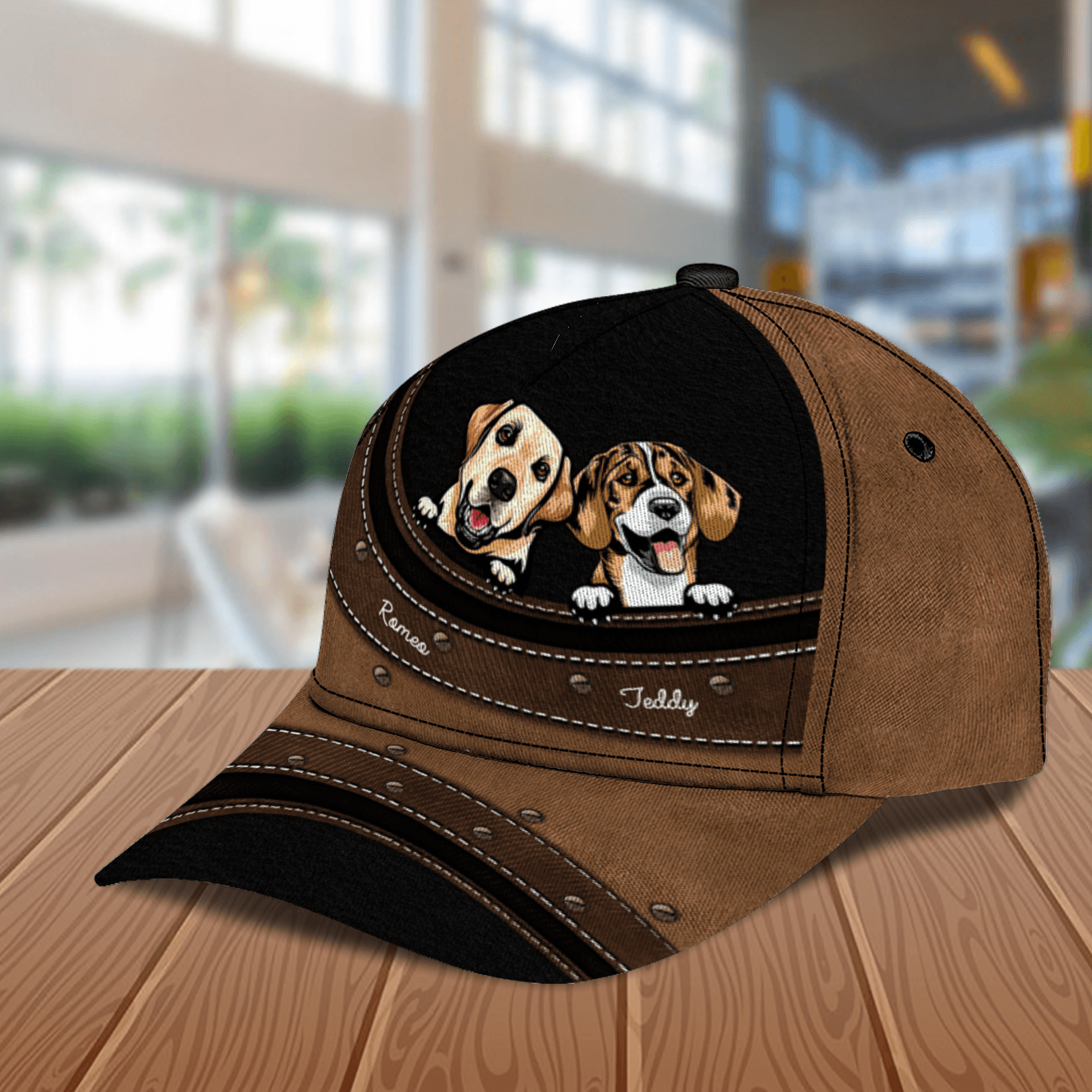 Dog Personalized Classic Cap, Personalized Gift for Dog Lovers, Dog Dad, Dog Mom Trucker Hats Custom Hats Gifts For Men & Women