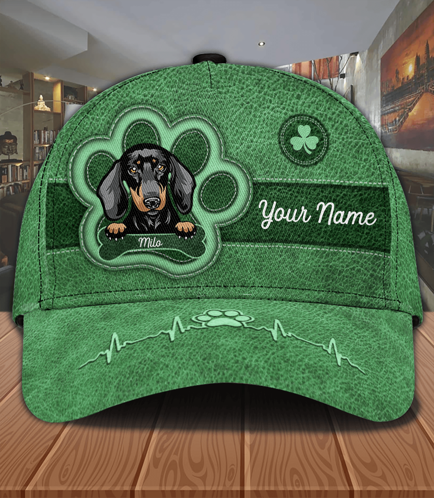 Dog Personalized Classic Cap, Personalized Gift for Dog Lovers, Dog Dad, Dog Mom Trucker Hats Custom Hats Gifts For Men & Women