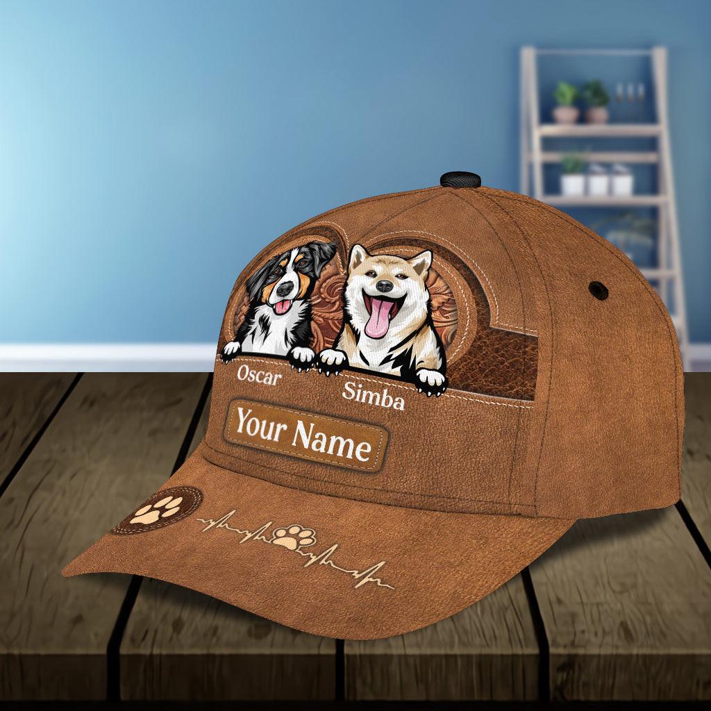 Dog Personalized Classic Cap, Personalized Gift for Dog Lovers, Dog Dad, Dog Mom Trucker Hats Custom Hats Gifts For Men & Women