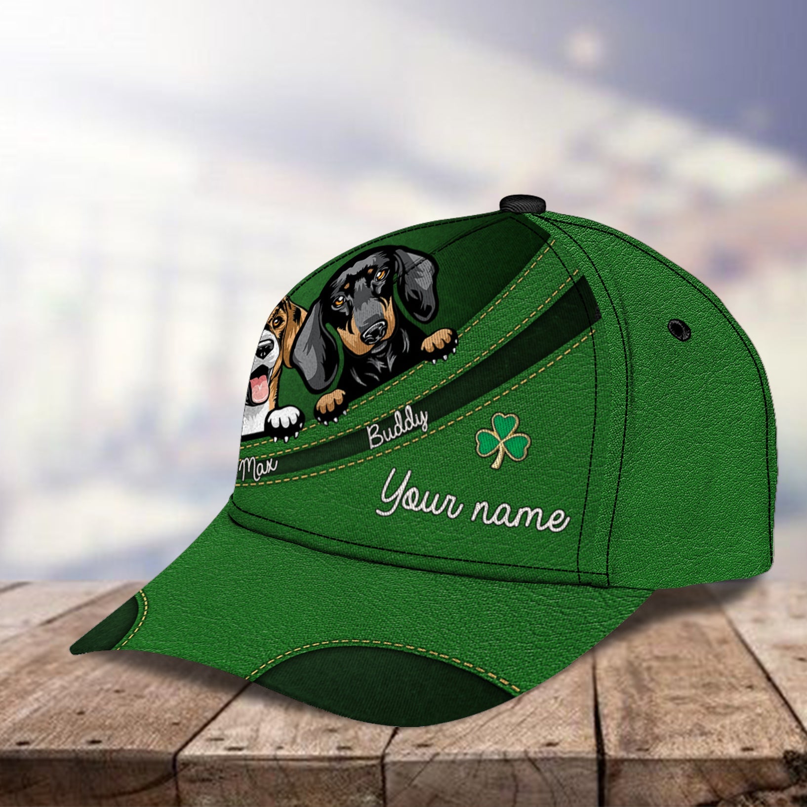 Dog Personalized Classic Cap, Personalized Gift for Dog Lovers, Dog Dad, Dog Mom Trucker Hats Custom Hats Gifts For Men & Women