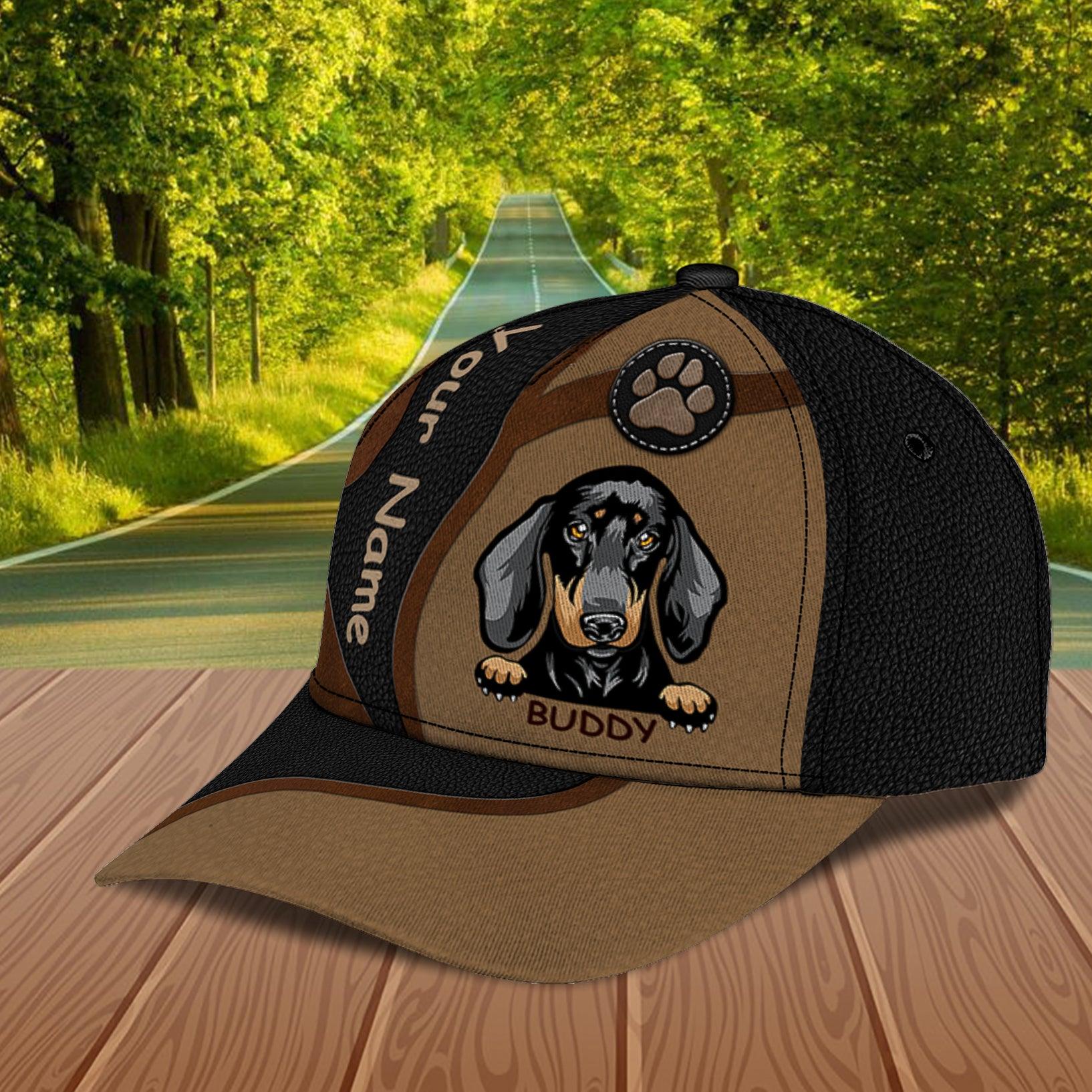 Dog Personalized Classic Cap, Personalized Gift for Dog Lovers, Dog Dad, Dog Mom Trucker Hats Custom Hats Gifts For Men & Women