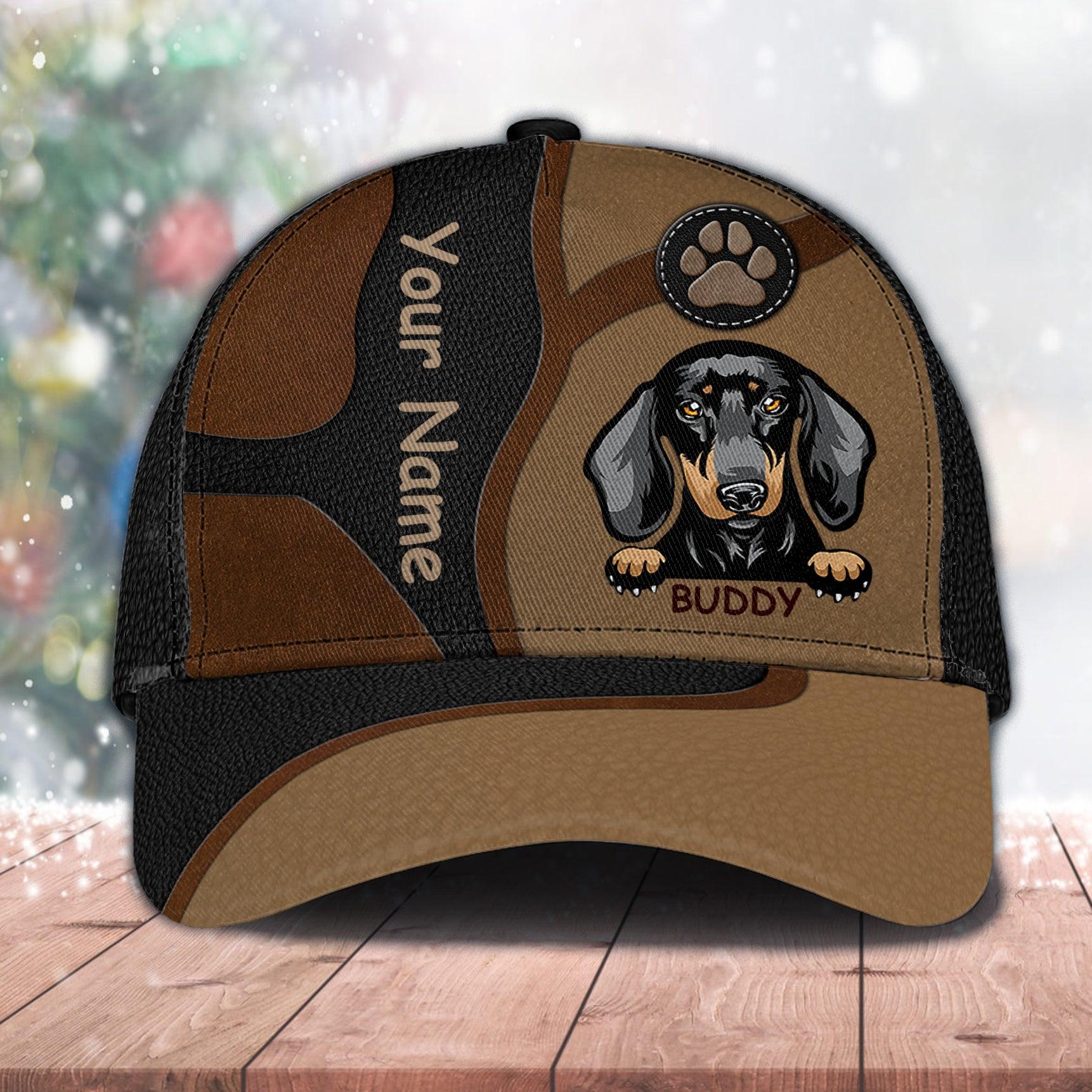 Dog Personalized Classic Cap, Personalized Gift for Dog Lovers, Dog Dad, Dog Mom Trucker Hats Custom Hats Gifts For Men & Women