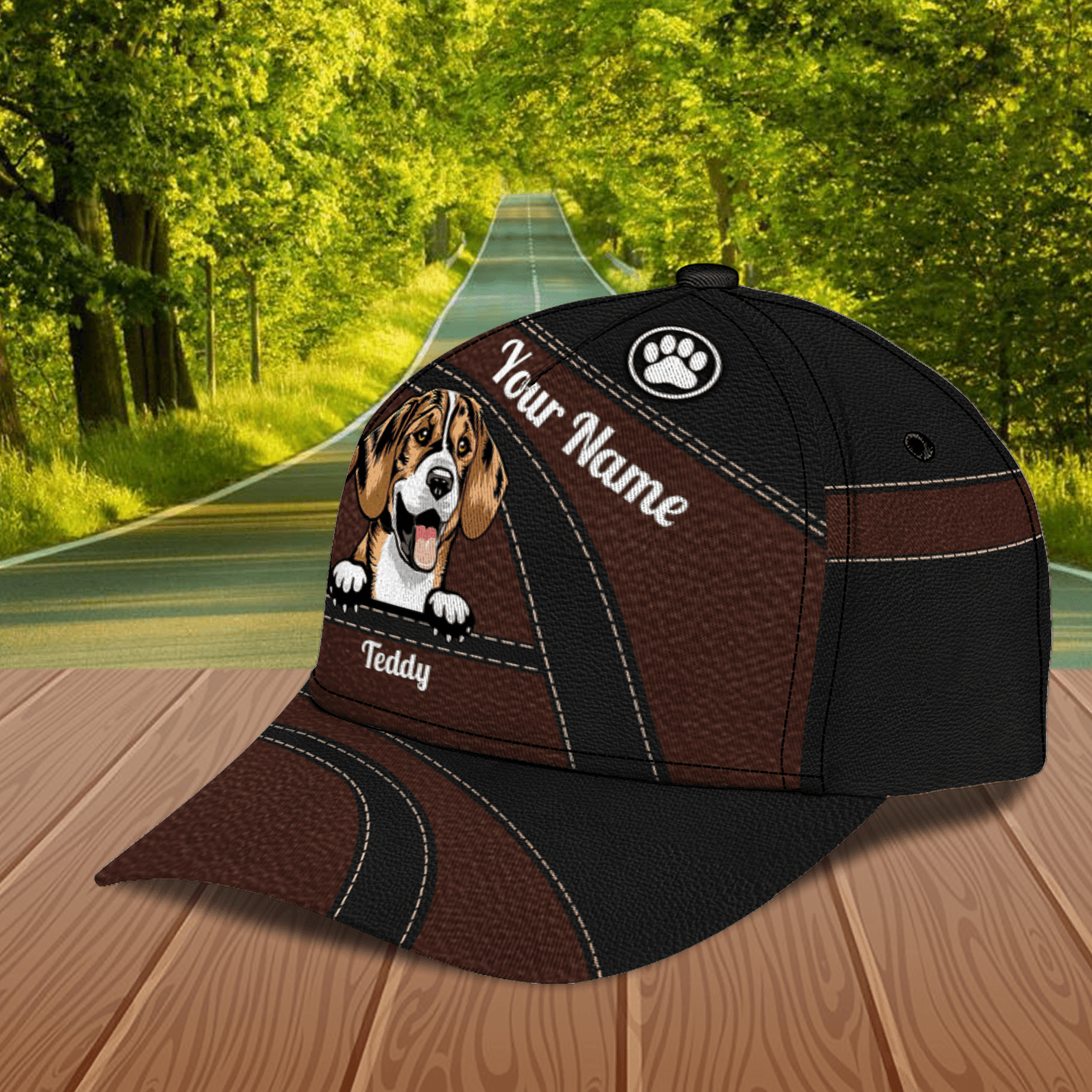 Dog Personalized Classic Cap, Personalized Gift for Dog Lovers, Dog Dad, Dog Mom Trucker Hats Custom Hats Gifts For Men & Women