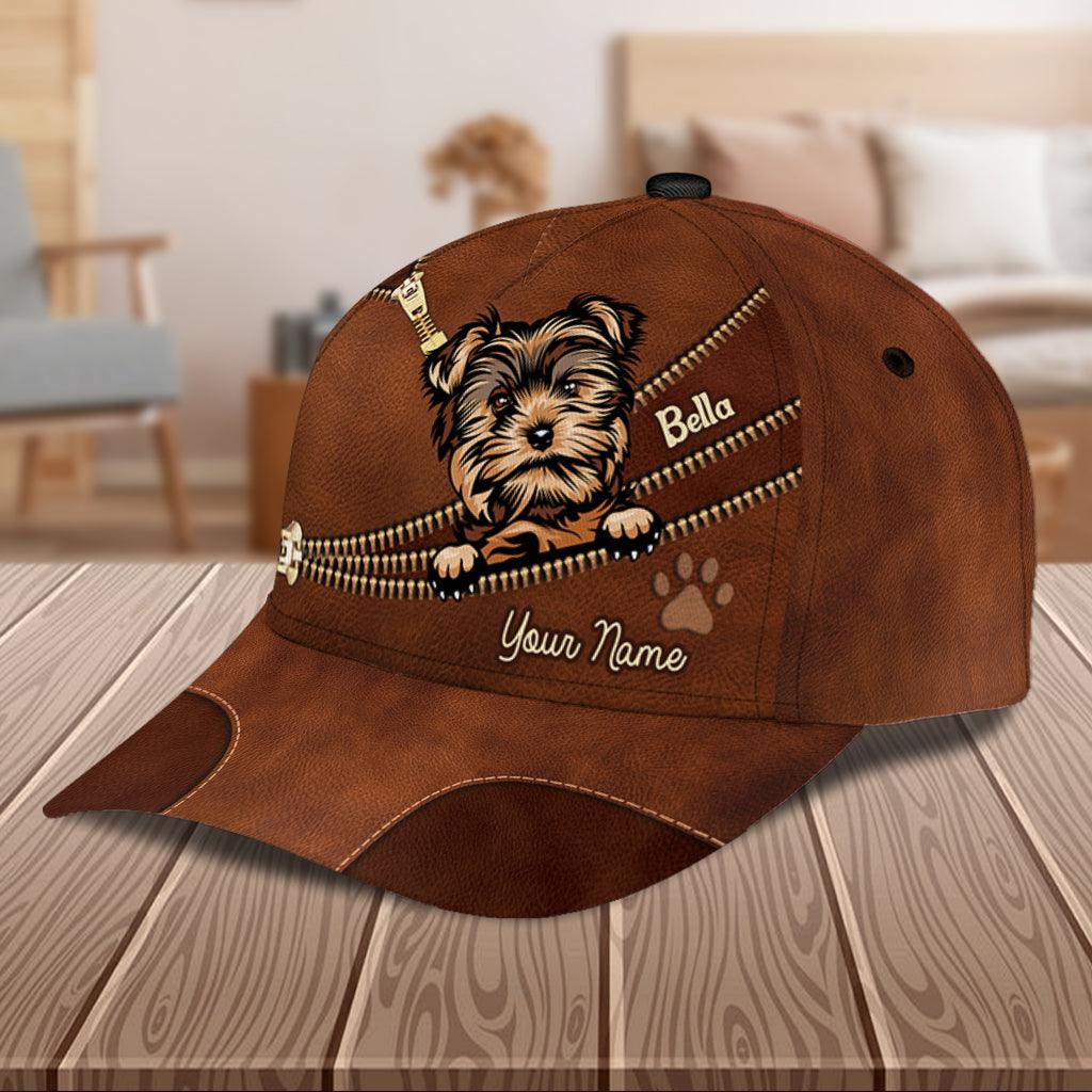 Dog Personalized Classic Cap, Personalized Gift for Dog Lovers, Dog Dad, Dog Mom Trucker Hats Custom Hats Gifts For Men & Women