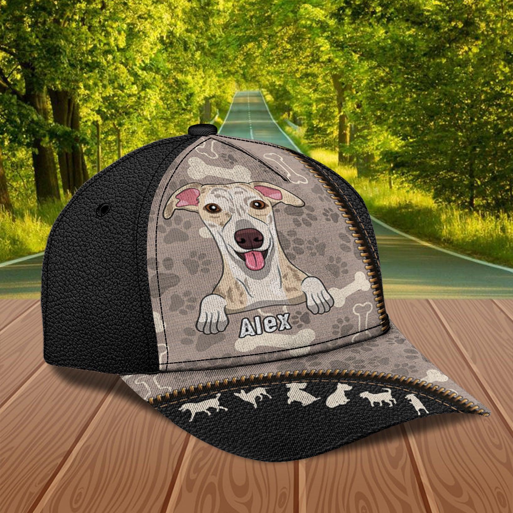 Dog Personalized Classic Cap, Personalized Gift for Dog Lovers, Dog Dad, Dog Mom Trucker Hats Custom Hats Gifts For Men & Women