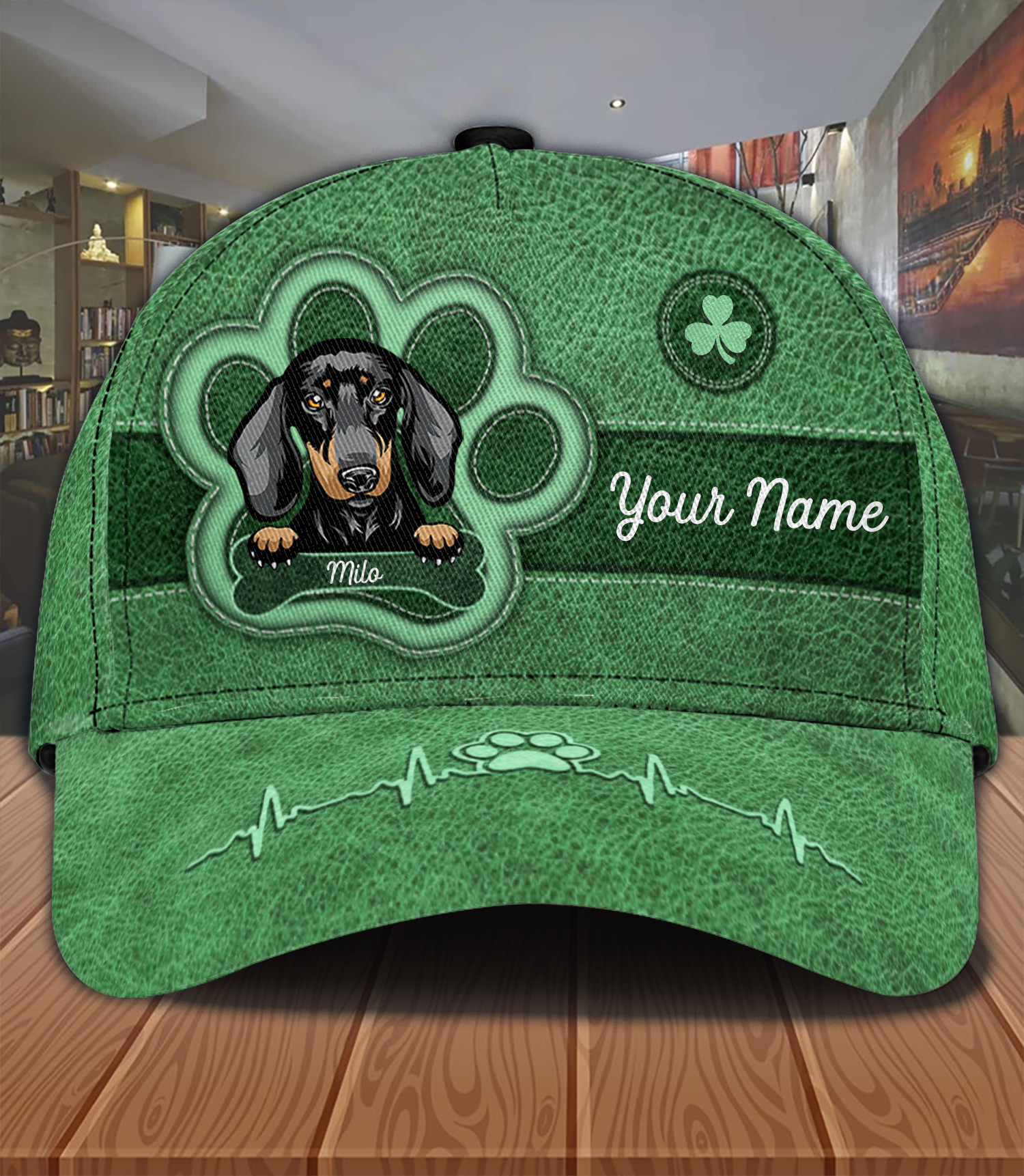 Dog Personalized Classic Cap, Personalized Gift for Dog Lovers, Dog Dad, Dog Mom Trucker Hats Custom Hats Gifts For Men & Women