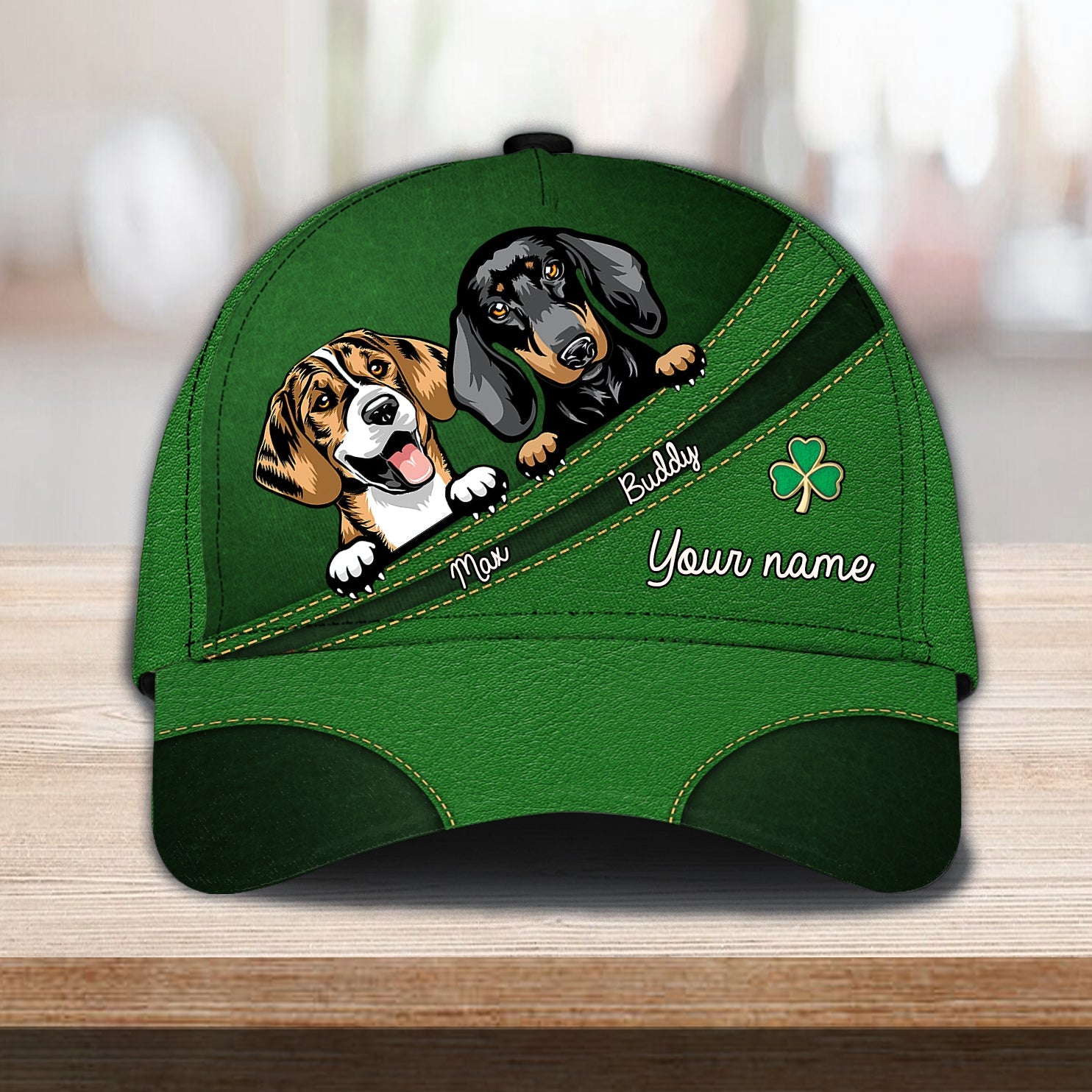 Dog Personalized Classic Cap, Personalized Gift for Dog Lovers, Dog Dad, Dog Mom Trucker Hats Custom Hats Gifts For Men & Women