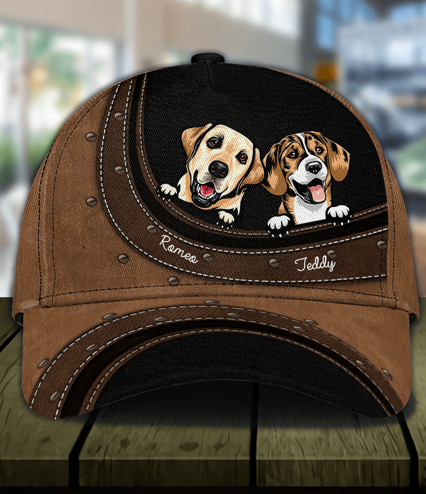 Dog Personalized Classic Cap, Personalized Gift for Dog Lovers, Dog Dad, Dog Mom Trucker Hats Custom Hats Gifts For Men & Women