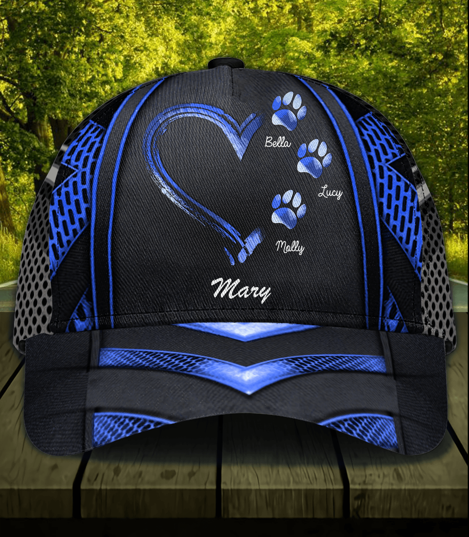 Dog Personalized Classic Cap, Personalized Gift for Dog Lovers, Dog Dad, Dog Mom Trucker Hats Custom Hats Gifts For Men & Women