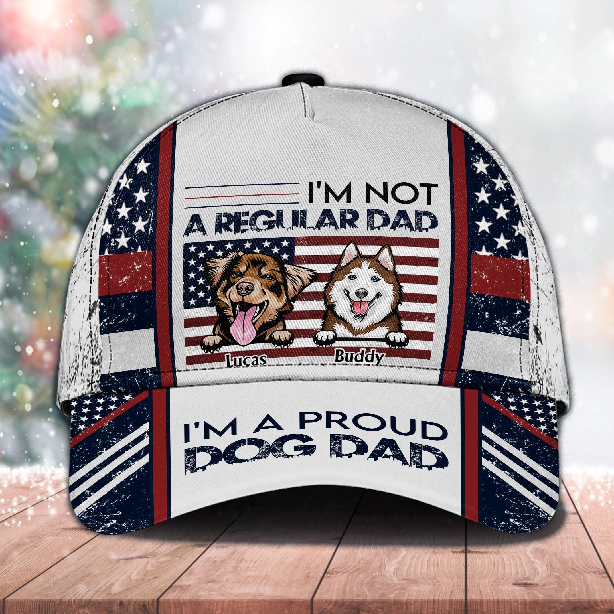 Dog Personalized Classic Cap, Personalized Gift for Dog Lovers, Dog Dad, Dog Mom Trucker Hats Custom Hats Gifts For Men & Women