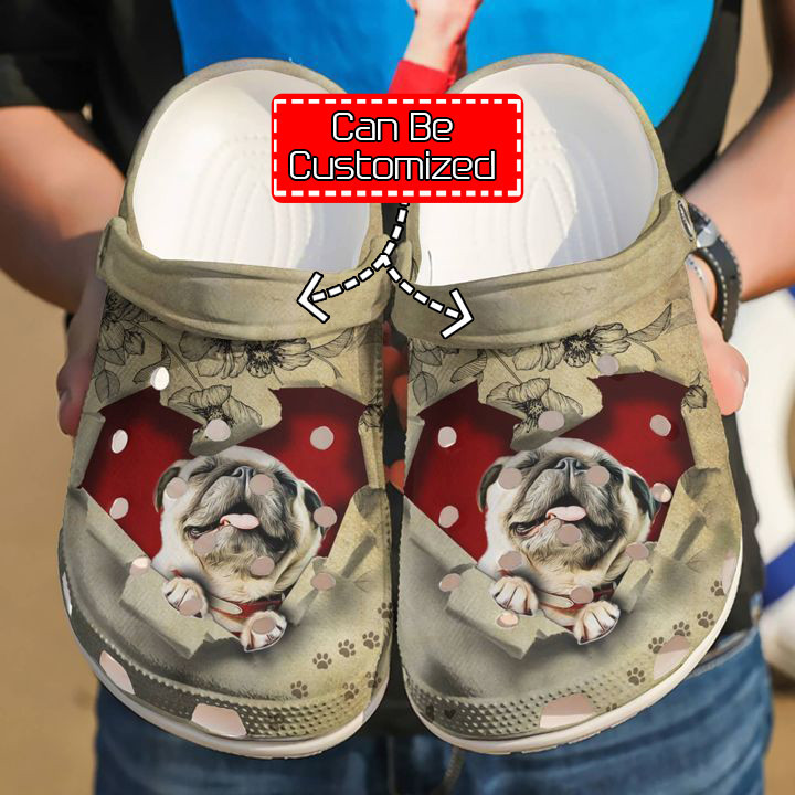 Dog - Pug They Steal My Heart Clog Shoes For Men And Women