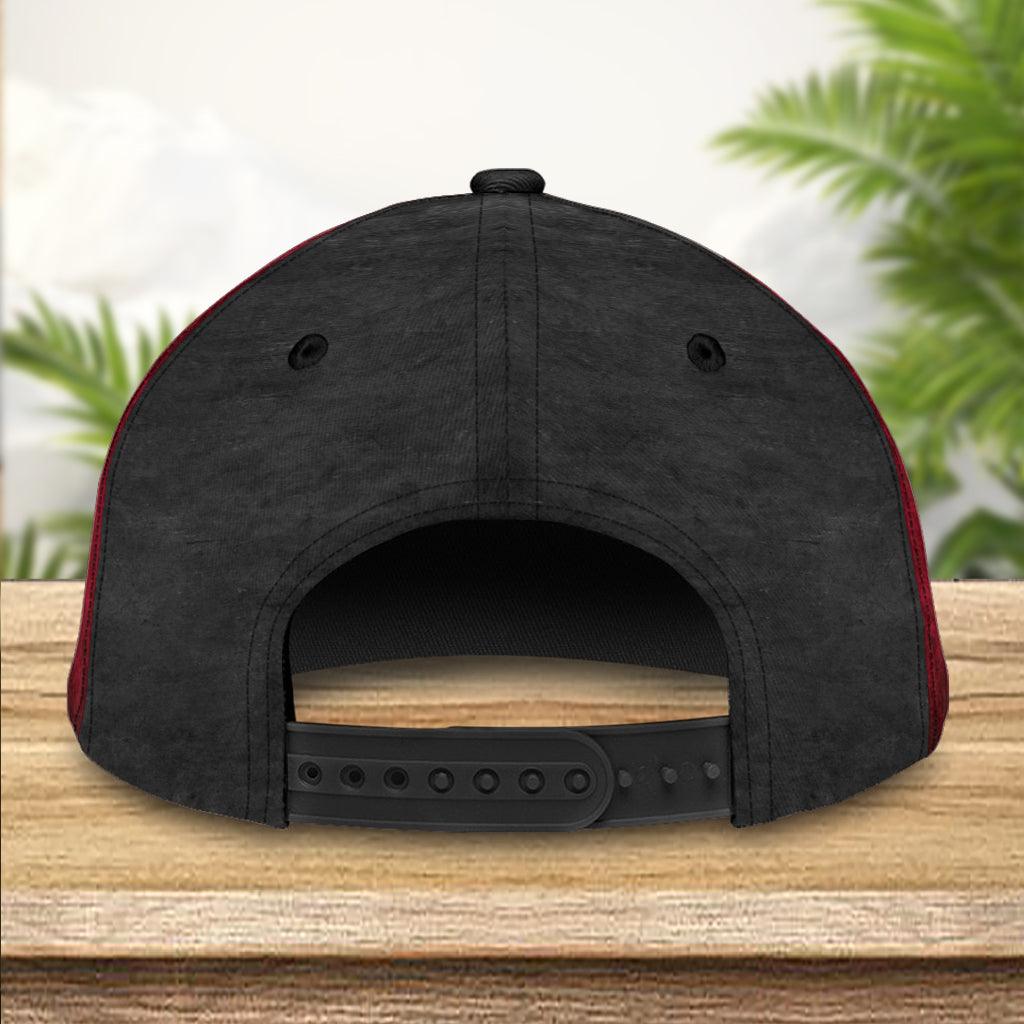 Dog Red Black Zippers Personalized Cap, Personalized Gift for Dog Lovers, Dog Dad, Dog Mom Trucker Hats Custom Hats Gifts For Men & Women