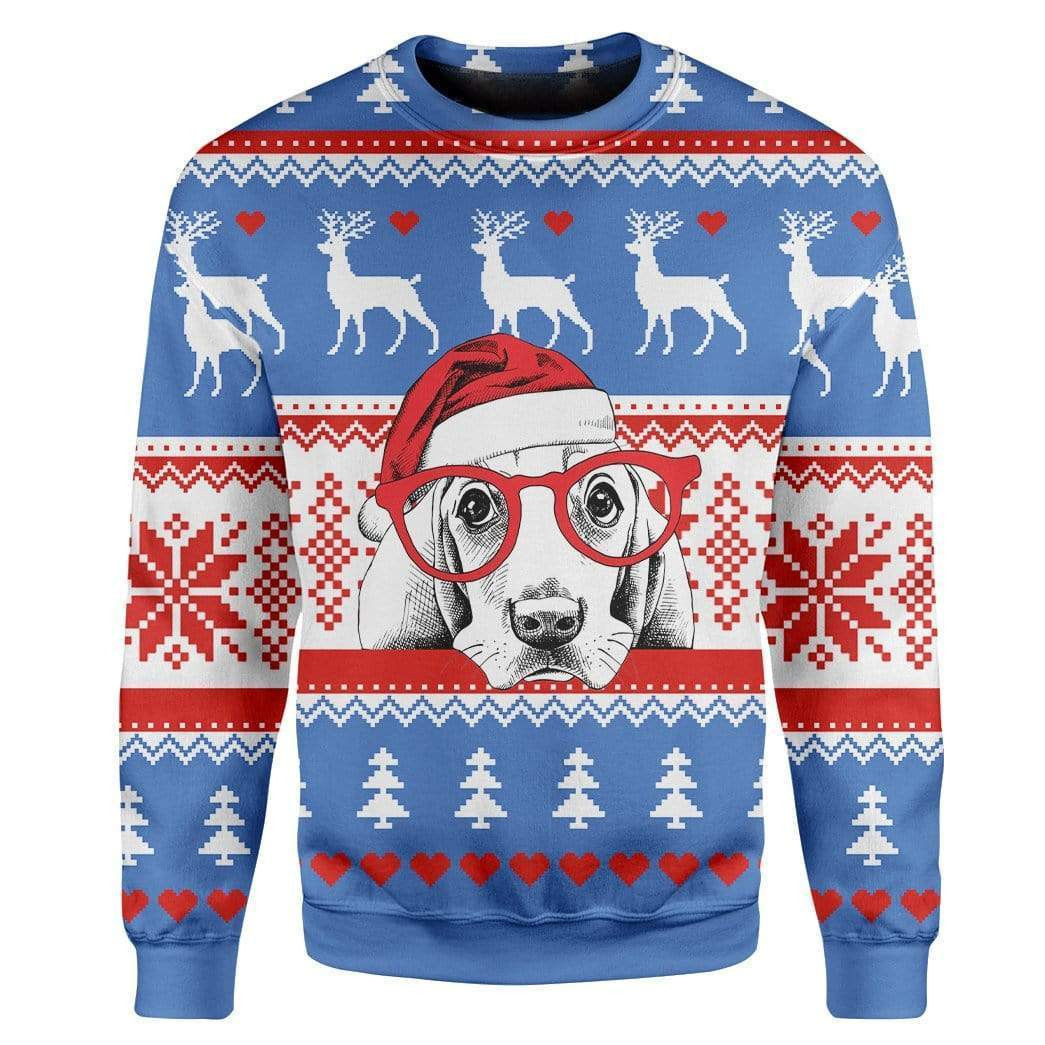 Dog Ugly Christmas Sweater Adult 3D Funny Matching for family