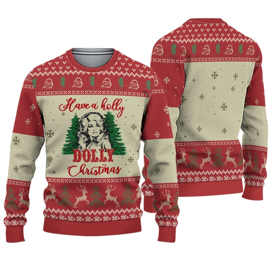 Dolly Parton Christmas Have a Holly Ugly Sweater