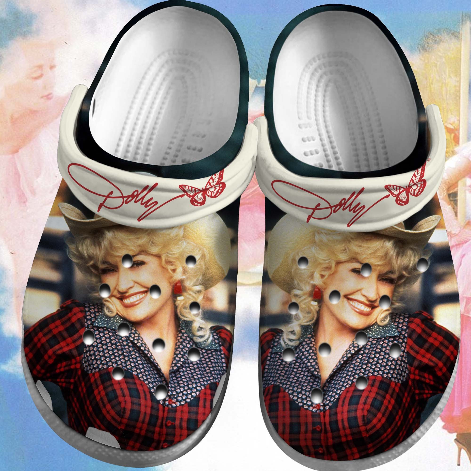 Dolly Parton Music Crocs Crocband Clogs Shoes Comfortable For Men Women and Kids