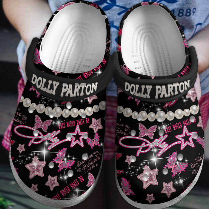 Dolly Parton Music Crocs Crocband Clogs Shoes Comfortable For Men Women and Kids