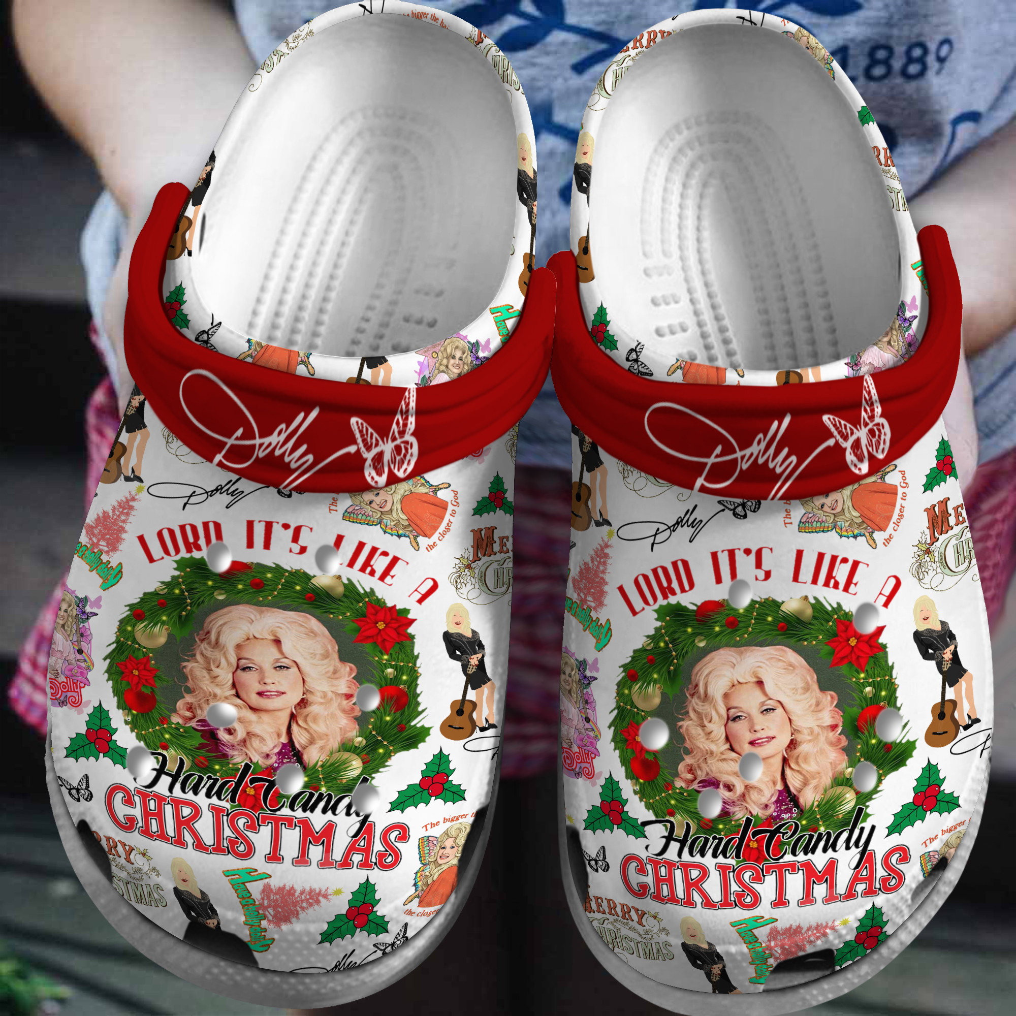 Dolly Parton Music Crocs Crocband Clogs Shoes Comfortable For Men Women and Kids