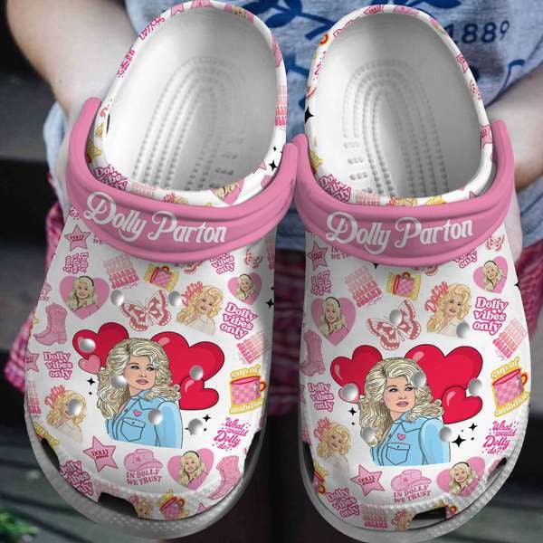 Dolly Parton Music Crocs Crocband Clogs Shoes Comfortable For Men Women and Kids