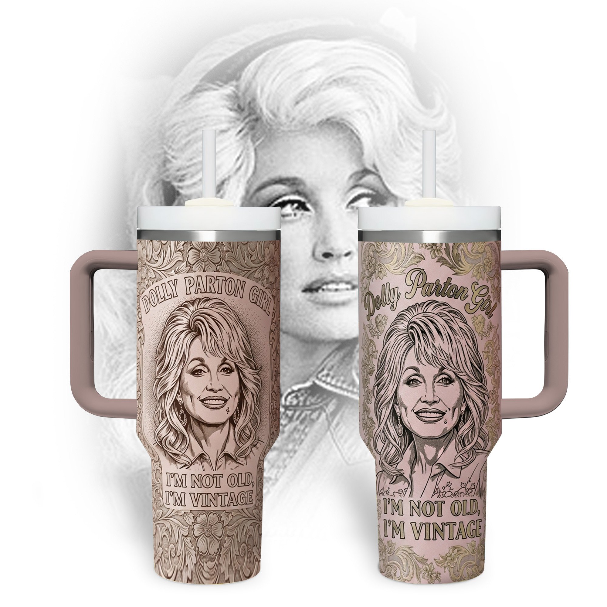 Dolly Parton Music Custom Stanley Cup 40 oz 30 oz Tumbler With HandleTVC2301125
