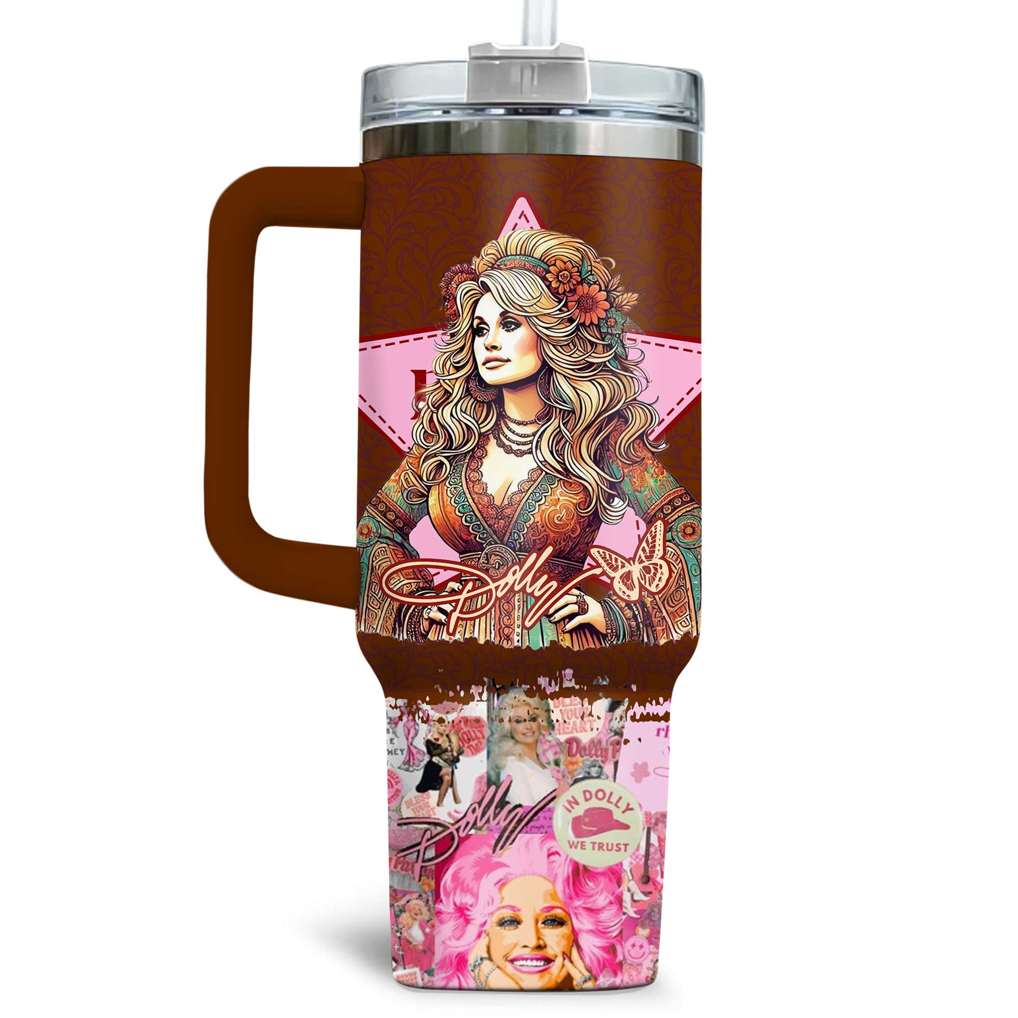 Dolly Parton Music Custom Stanley Cup 40 oz 30 oz Tumbler With HandleTVC2301176 - Image 2