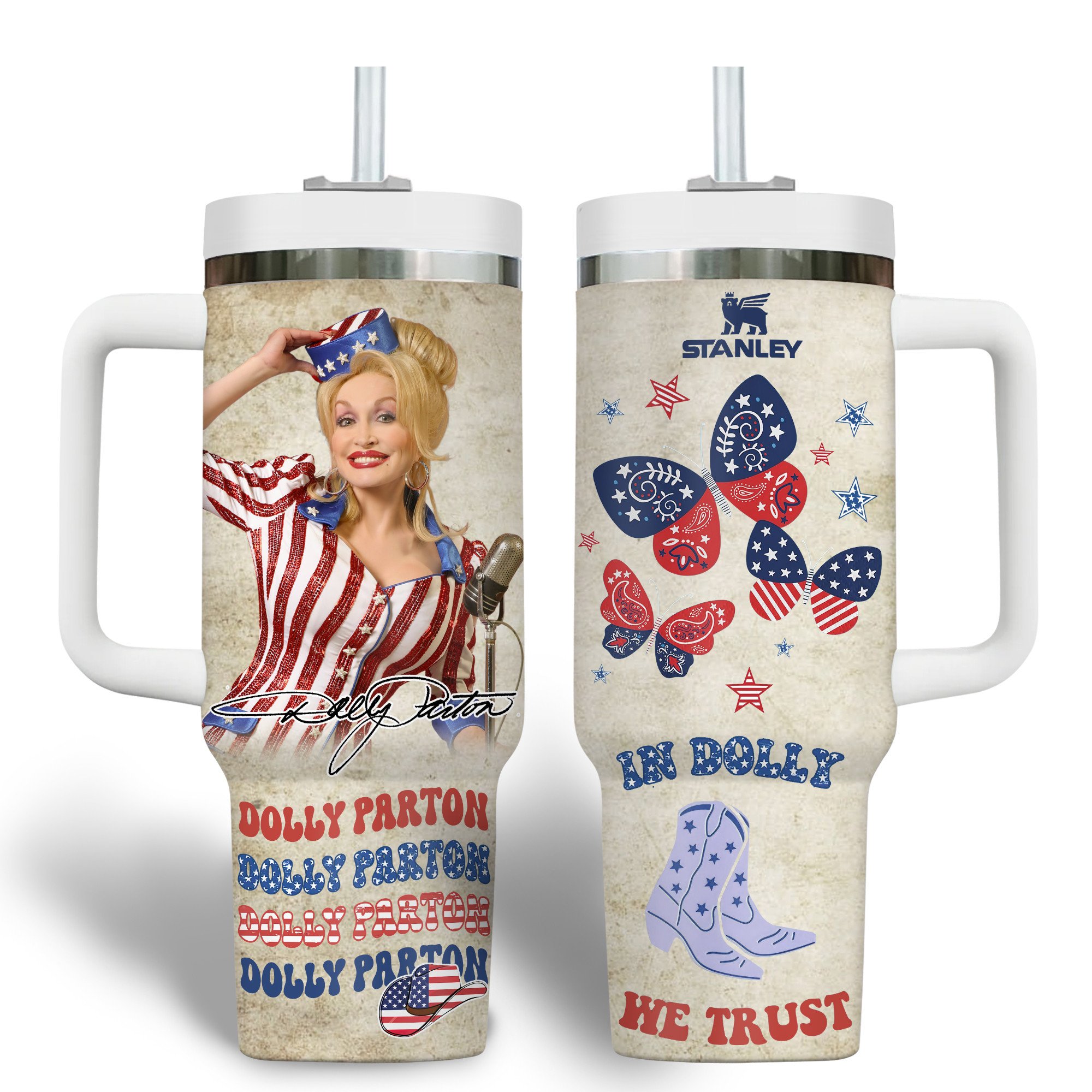 Dolly Parton Music Custom Stanley Cup 40 oz 30 oz Tumbler With HandleTVC2301178 - Image 2