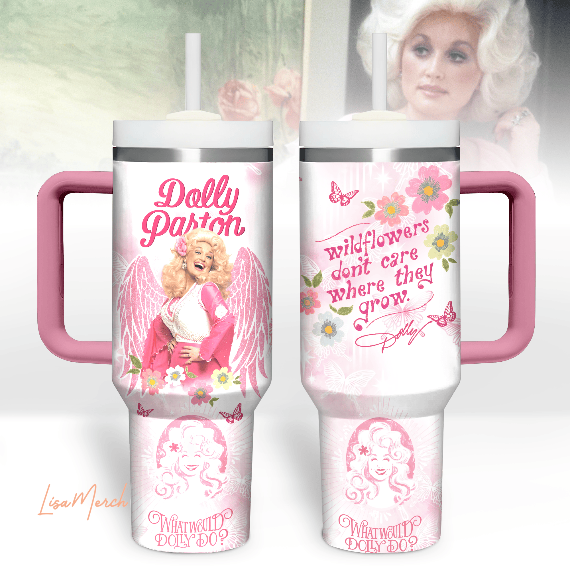Dolly Parton Music Custom Stanley Cup 40 oz 30 oz Tumbler With HandleTVC2301309