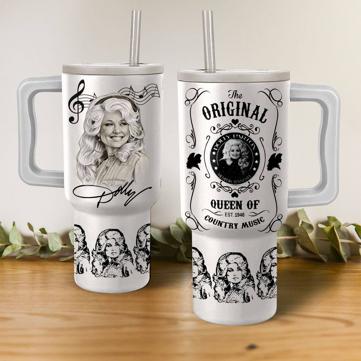 Dolly Parton The Original Queen of Country Music Music Custom Stanley Cup 40 oz 30 oz Tumbler With HandleTVC2301153