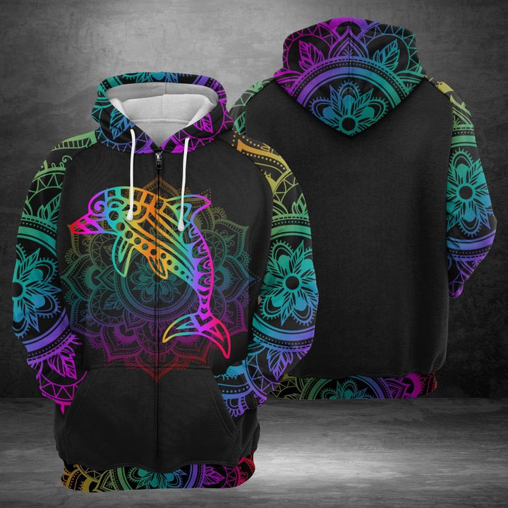 Dolphin 3D All Over Print Hoodie, Zip Hoodie