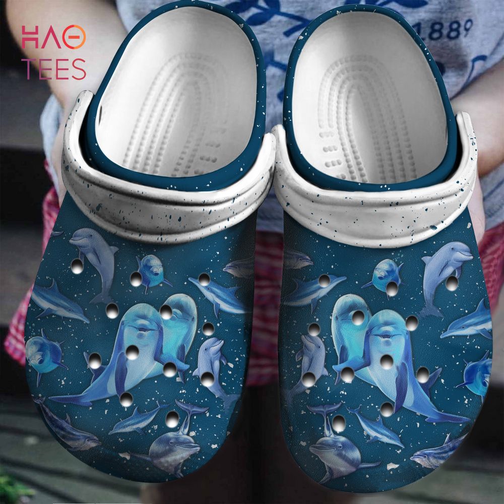 Dolphin Animal Crocs Crocband Clogs Shoes Comfortable For Men Women and Kids