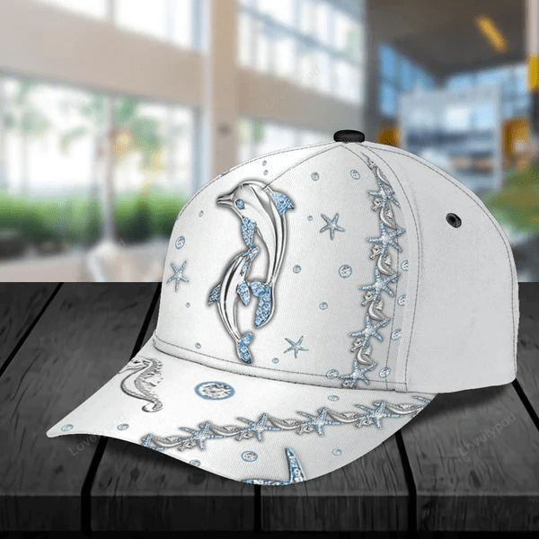 Dolphin Classic Cap, Dolphin baseball cap hat, Gift for Dolphin Lovers, Classic cap for men and women Trucker Hats Custom Hats Gifts For Men & Women