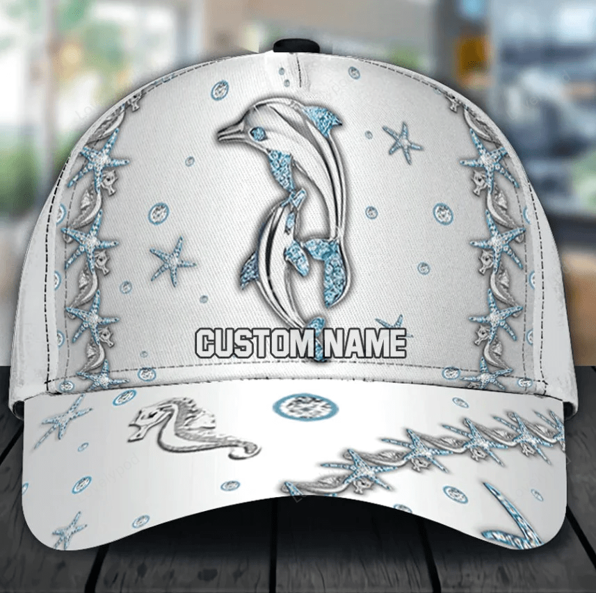 Dolphin Classic Cap, Dolphin baseball cap hat, Gift for Dolphin Lovers, Classic cap for men and women Trucker Hats Custom Hats Gifts For Men & Women
