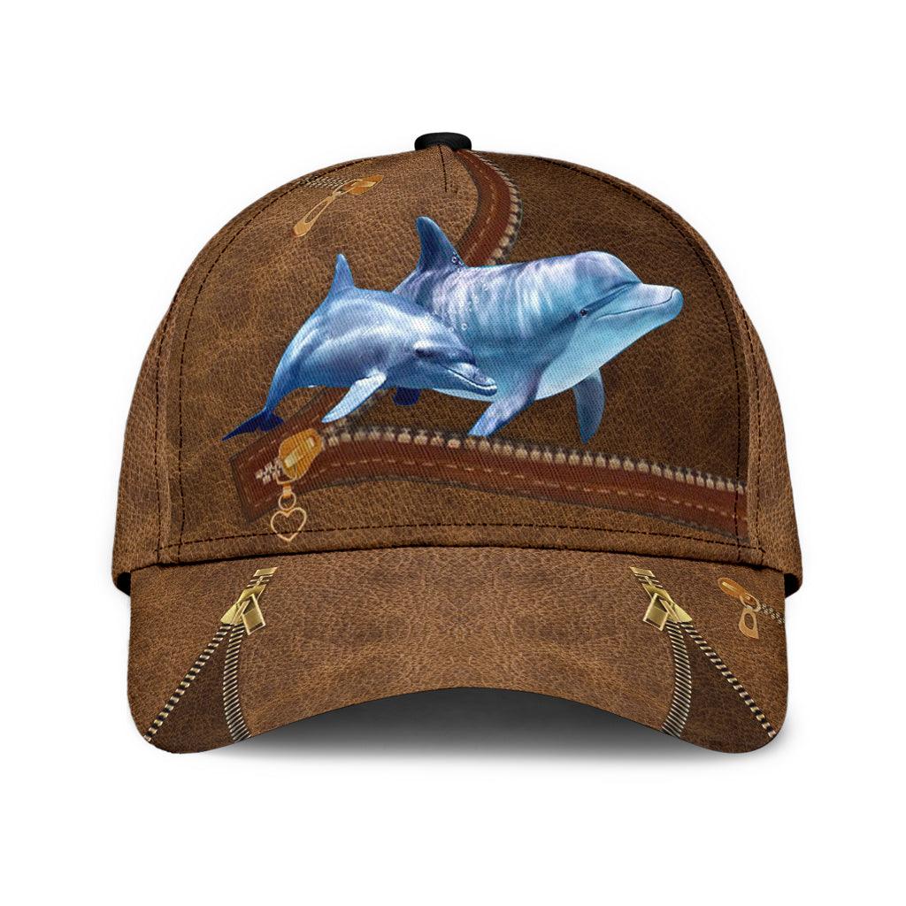 Dolphin Classic Cap, Gift for Dolphin Lovers Trucker Hats Custom Hats Gifts For Men & Women