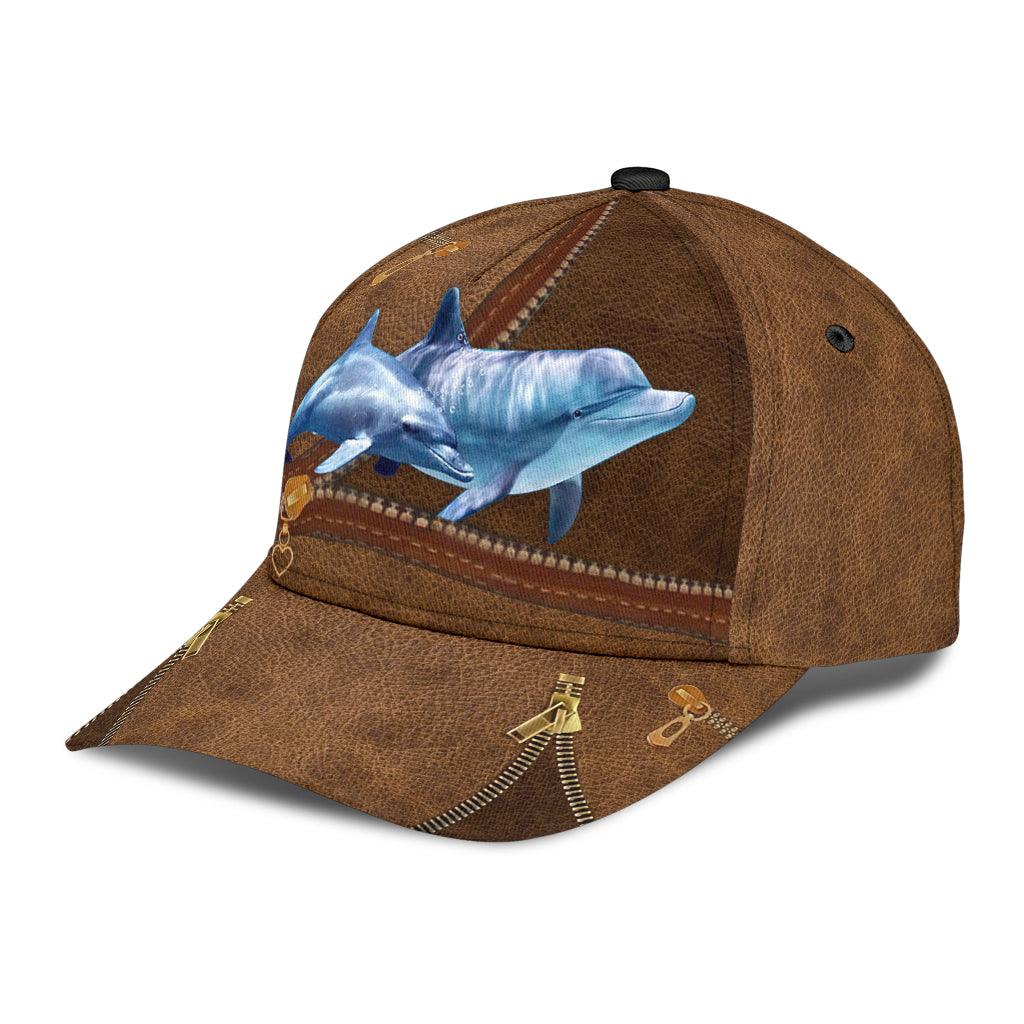 Dolphin Classic Cap, Gift for Dolphin Lovers Trucker Hats Custom Hats Gifts For Men & Women