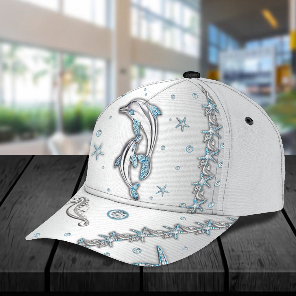 Dolphin Classic Cap, Gift for Dolphin Lovers Trucker Hats Custom Hats Gifts For Men & Women