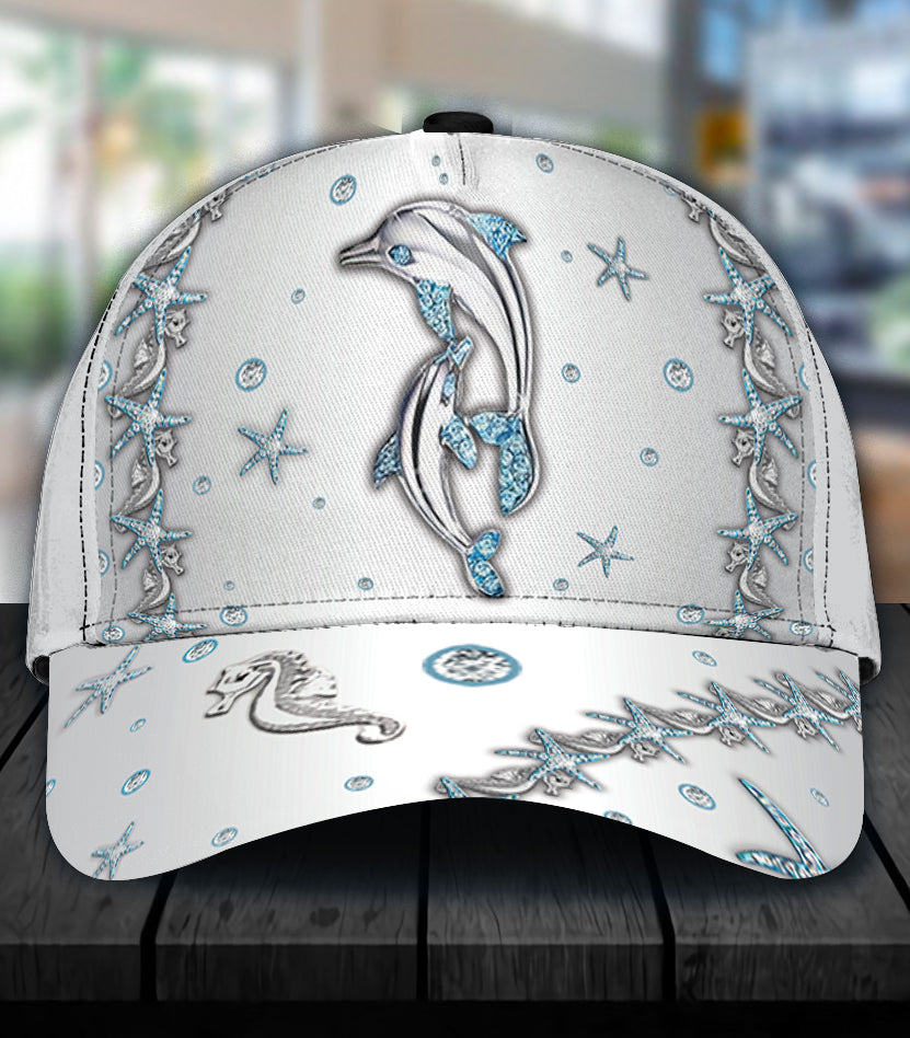 Dolphin Classic Cap, Gift for Dolphin Lovers Trucker Hats Custom Hats Gifts For Men & Women