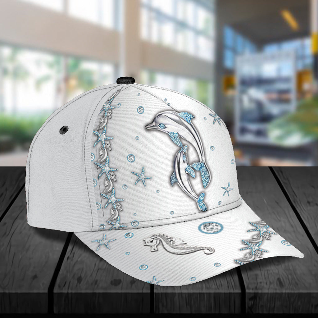 Dolphin Classic Cap, Gift for Dolphin Lovers Trucker Hats Custom Hats Gifts For Men & Women