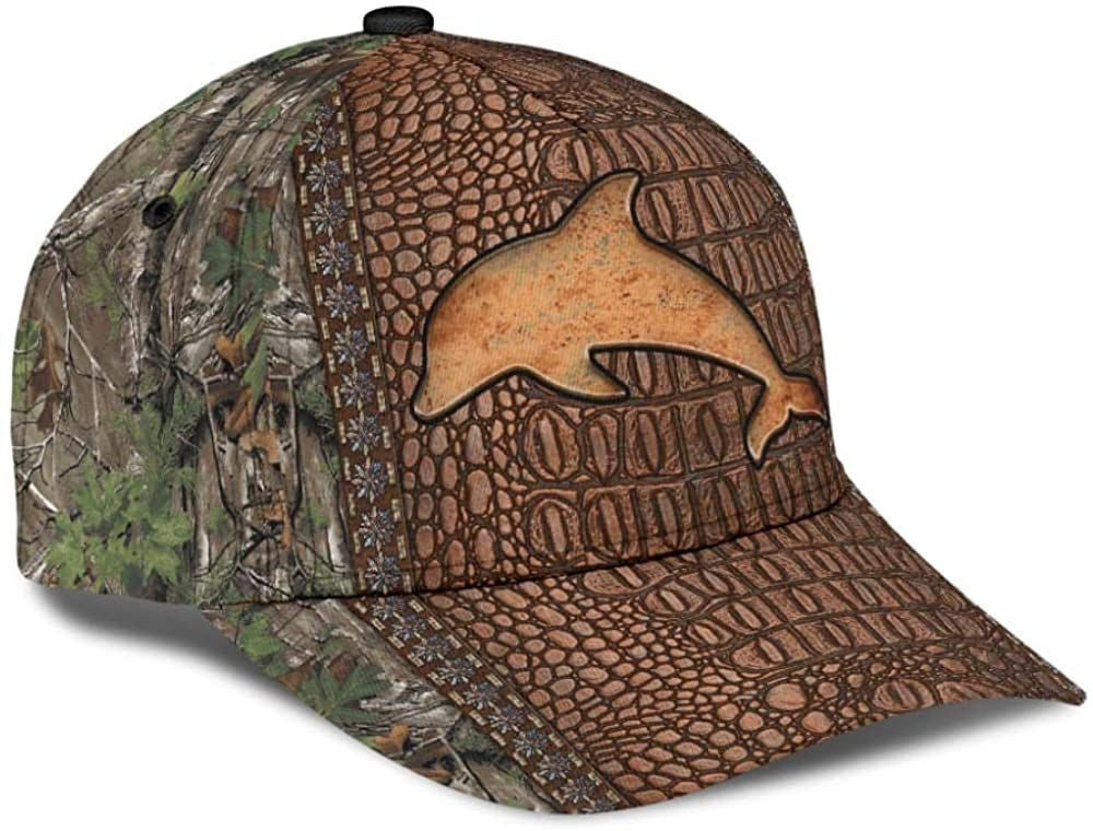 Dolphin Tree Dry Skin Style Large 3D Printed Unisex Hat Classic Caps Baseball Caps Trucker Hats Custom Hats Gifts For Men & Women