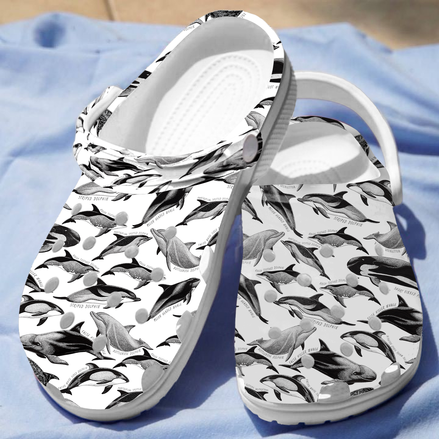 Dolphins Crocs Crocband Clogs Shoes Comfortable For Men Women and Kids