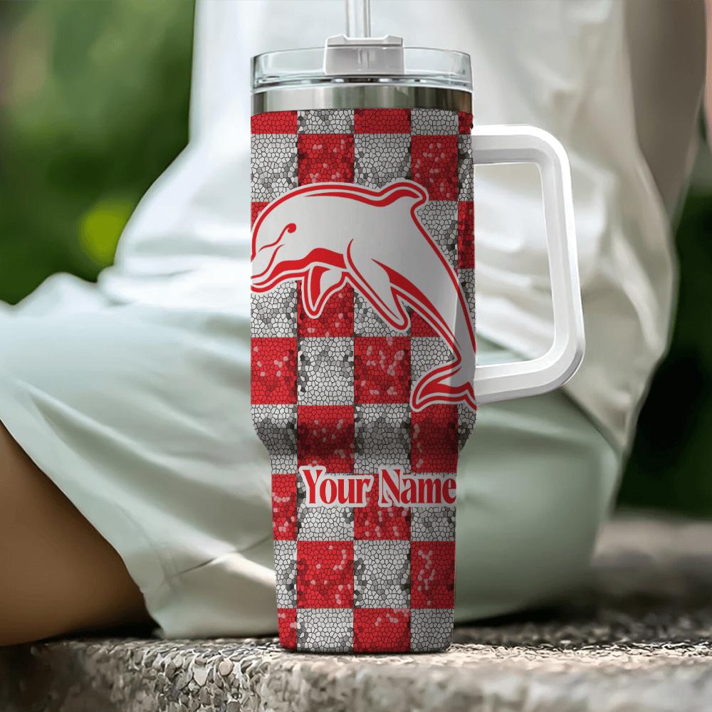 Dolphins NRL Custom Stanley Cup 40 oz 30 oz Tumbler With HandleTVC230112
