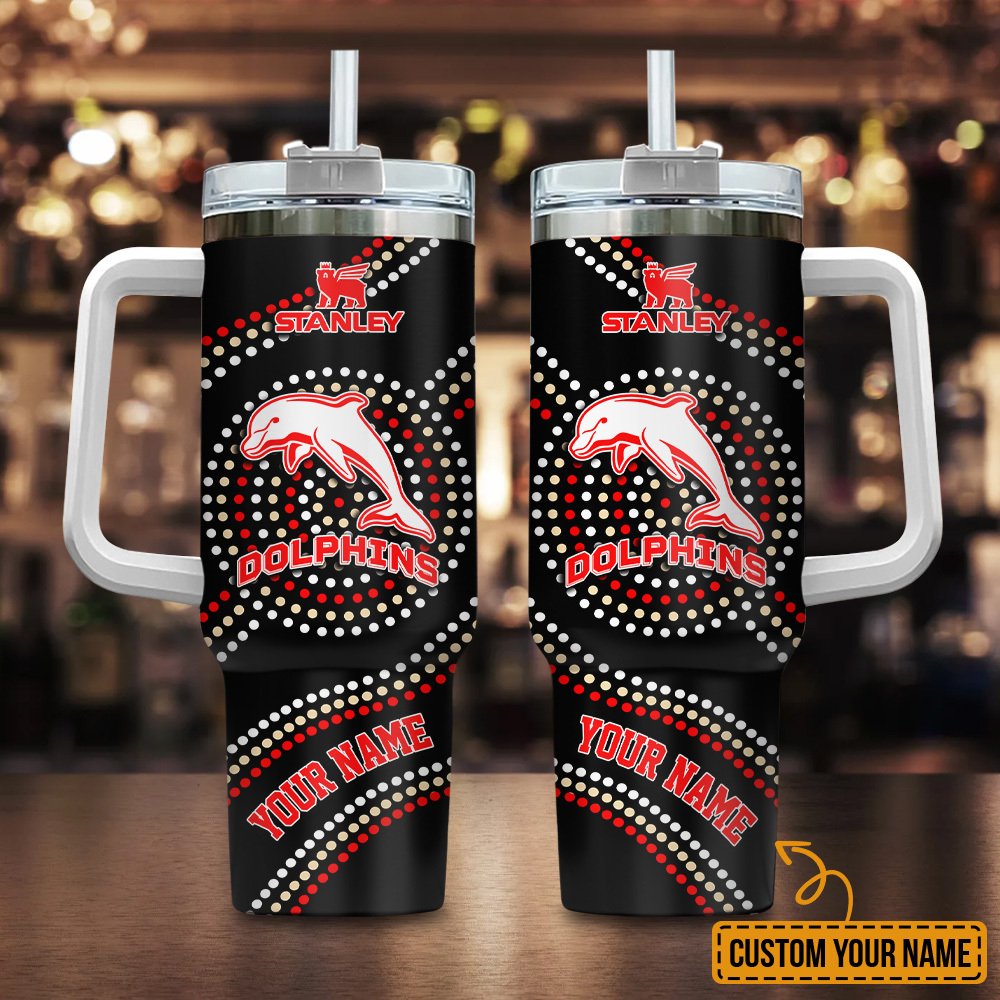 Dolphins NRL Custom Stanley Cup 40 oz 30 oz Tumbler With HandleTVC2301180