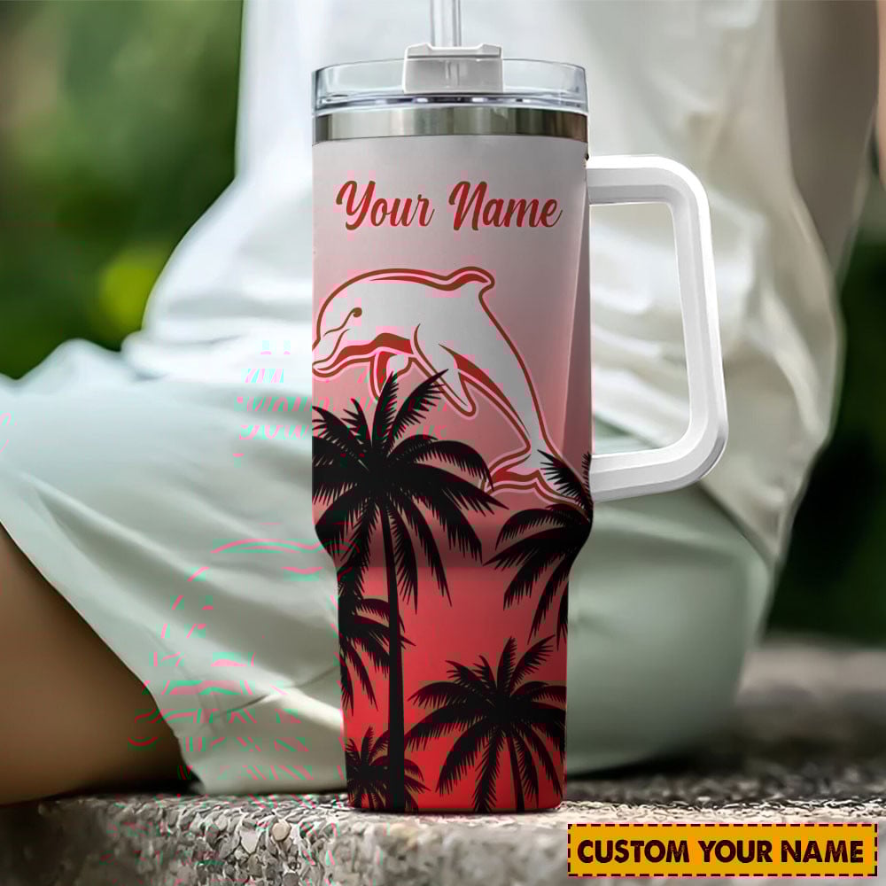 Dolphins NRL Custom Stanley Cup 40 oz 30 oz Tumbler With HandleTVC2301194