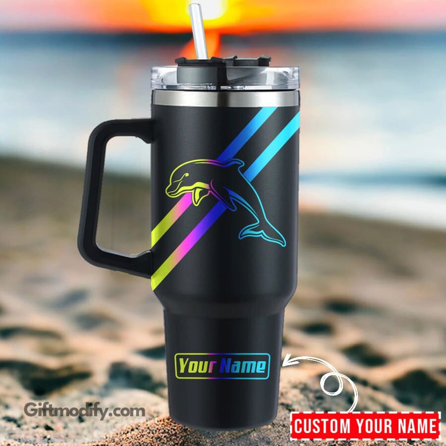 Dolphins NRL Hologram Logo Custom Stanley Cup 40 oz 30 oz Tumbler With HandleTVC2301181