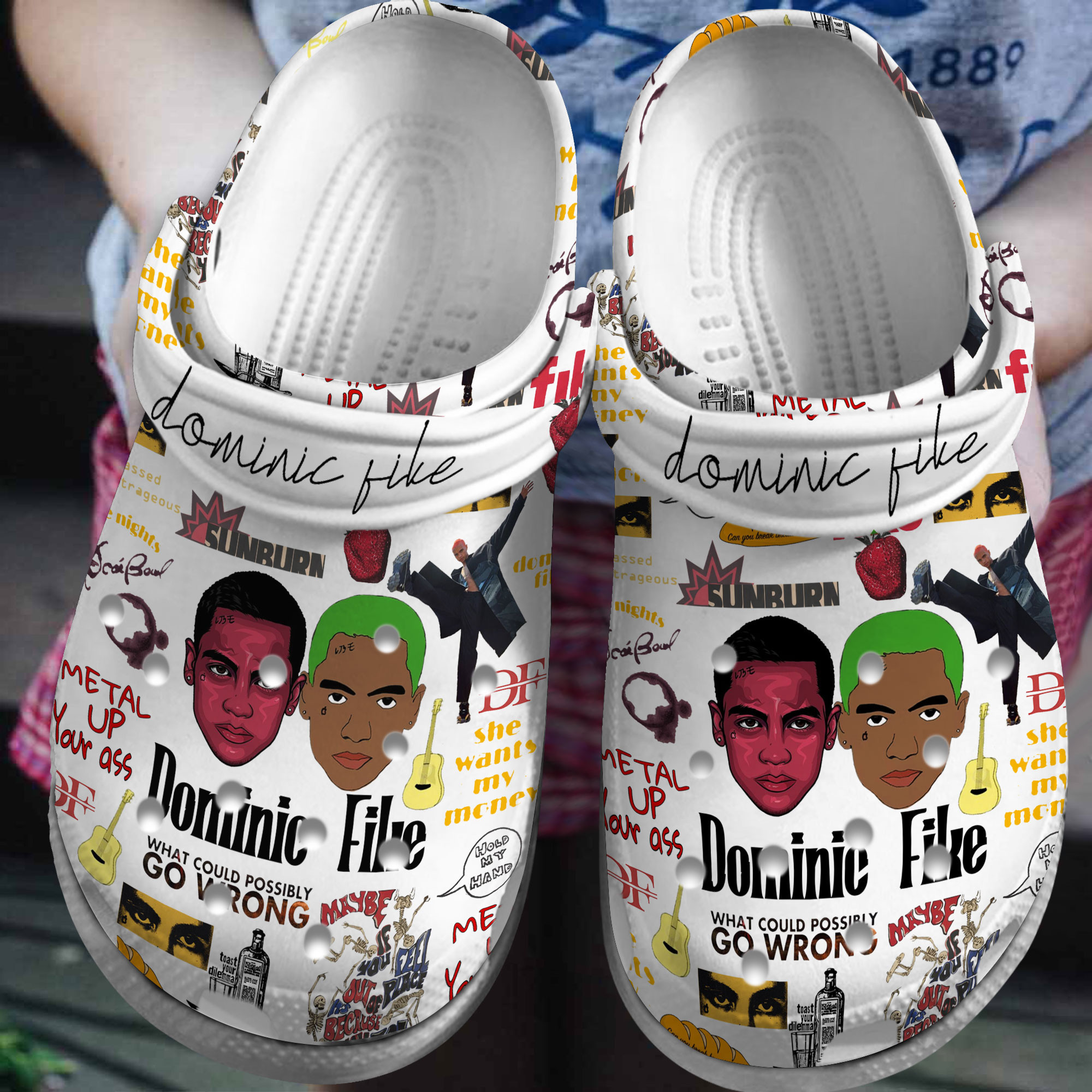 Dominic Fike Music Crocs Crocband Clogs Shoes Comfortable For Men Women and Kids