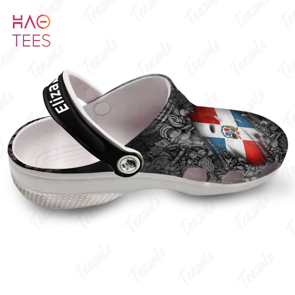 Dominican Flag Crocs Crocband Clogs Shoes Comfortable For Men Women and Kids - Image 2
