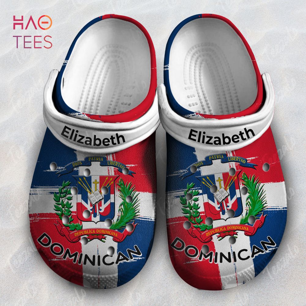 Dominican Flag Dominican Pride Crocs Crocband Clogs Shoes Comfortable For Men Women and Kids