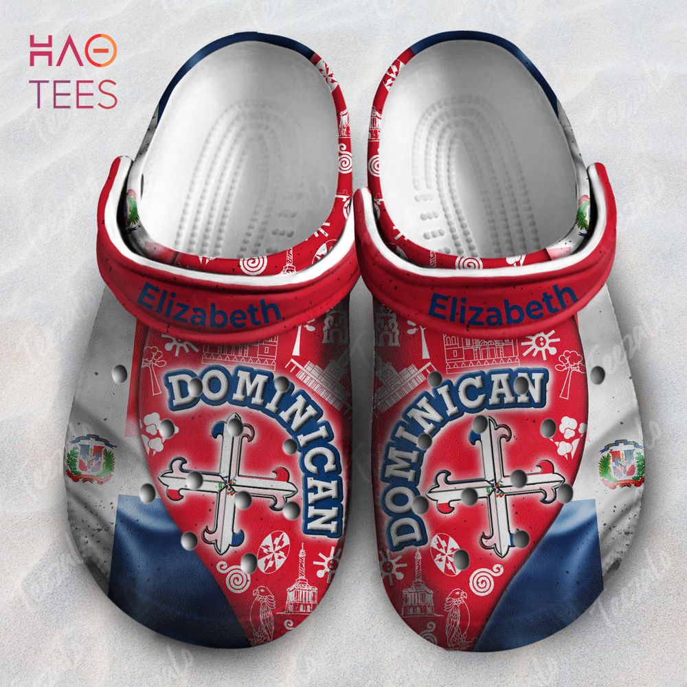 Dominican Flag Mix Symbols Crocs Crocband Clogs Shoes Comfortable For Men Women and Kids