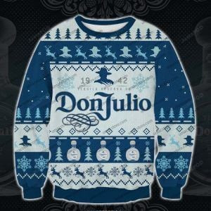 Don Julio Ugly Christmas Sweater Adult 3D Funny Matching for family