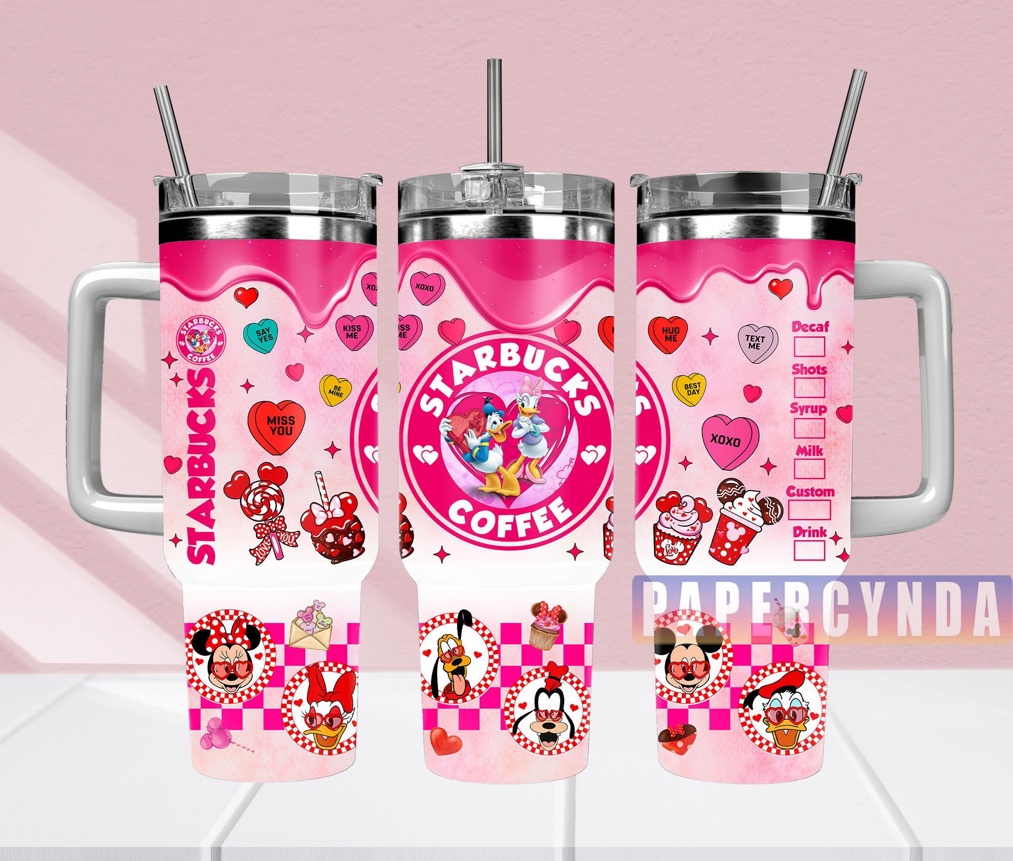 Donald And Daisy Custom Stanley Cup 40 oz 30 oz Tumbler With HandleTVC2301836